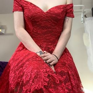 Red Lacey dress